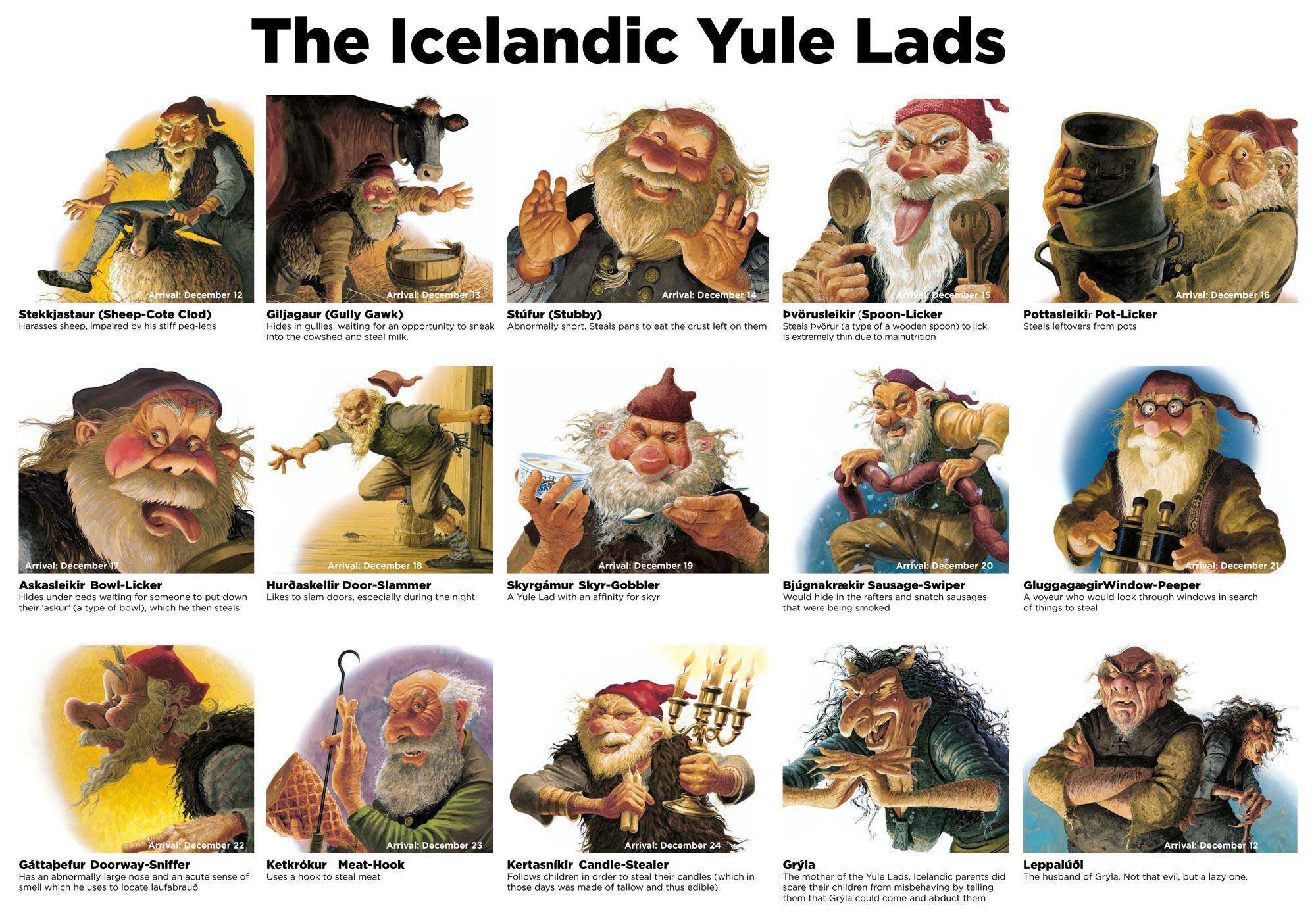 Icelandic Santa Clause - Icelandic Yule lads