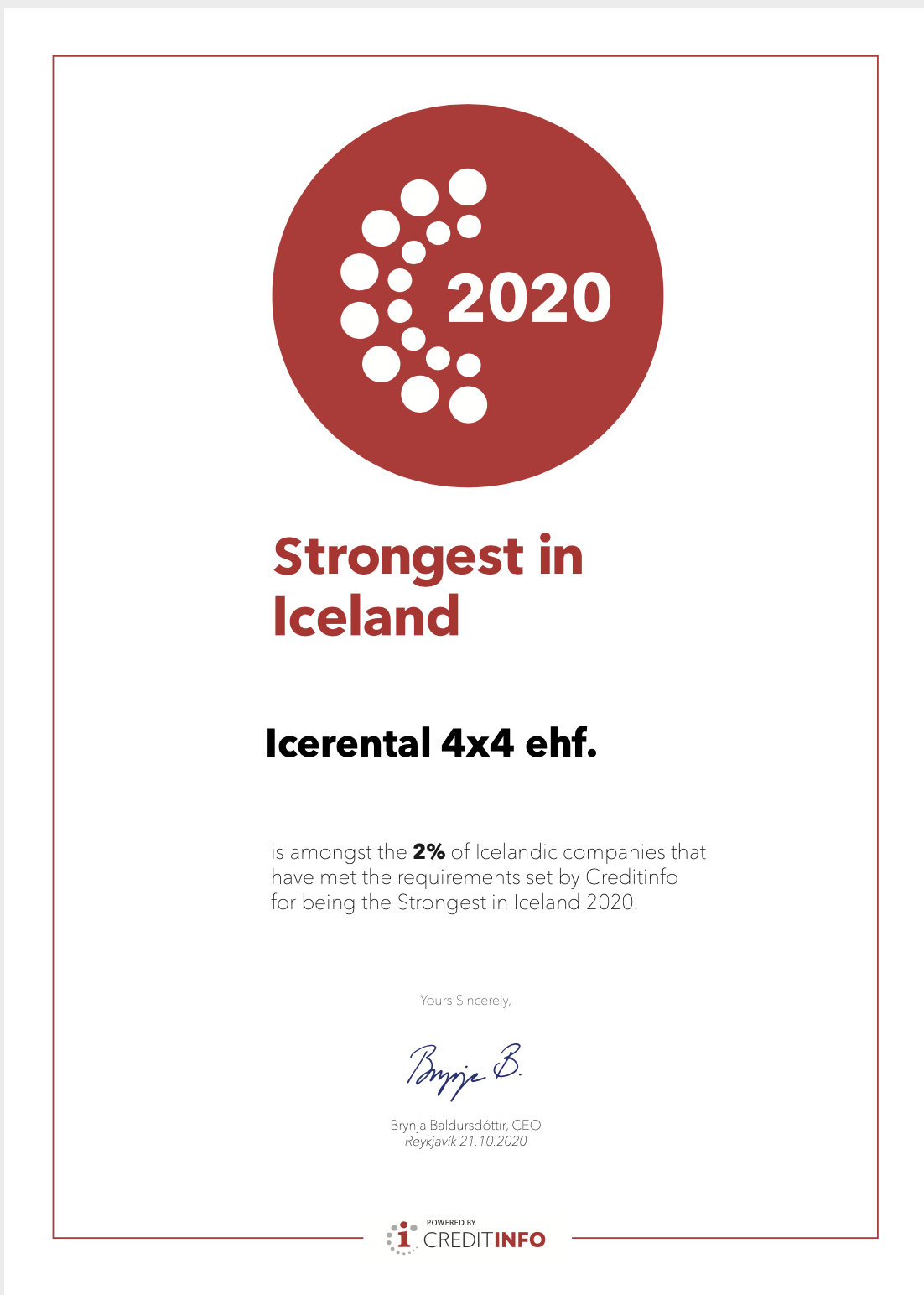 Icerental4x4 Strongest in Iceland