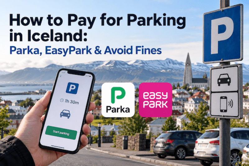 How to pay parking in Iceland