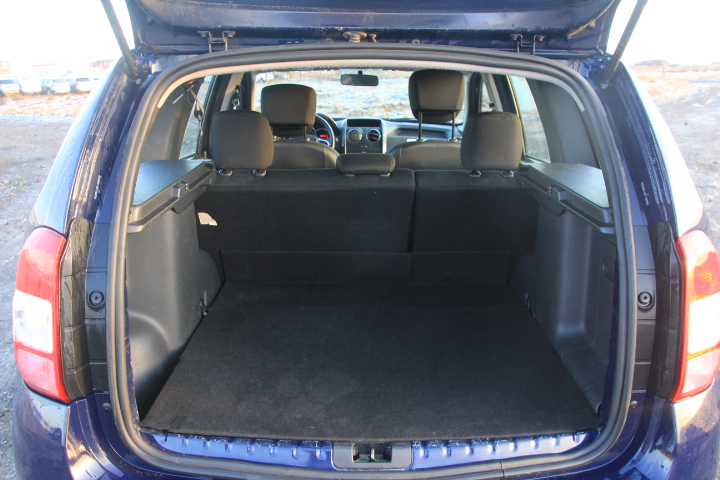 Dacia Duster Iceland trunk size