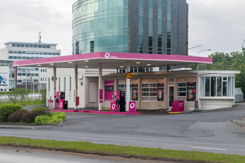 Orkan-gas-station-in-iceland-in-downtown-reykjavik