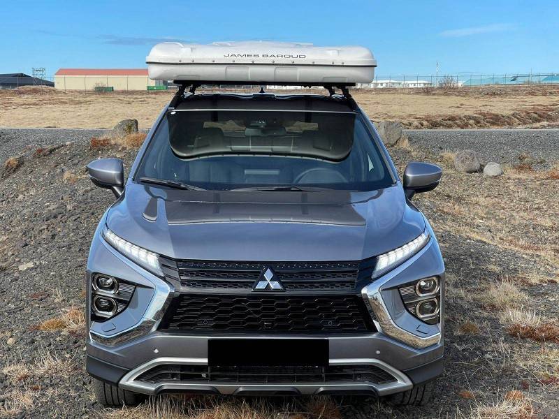 Eclipse Cross with roof tent ontop