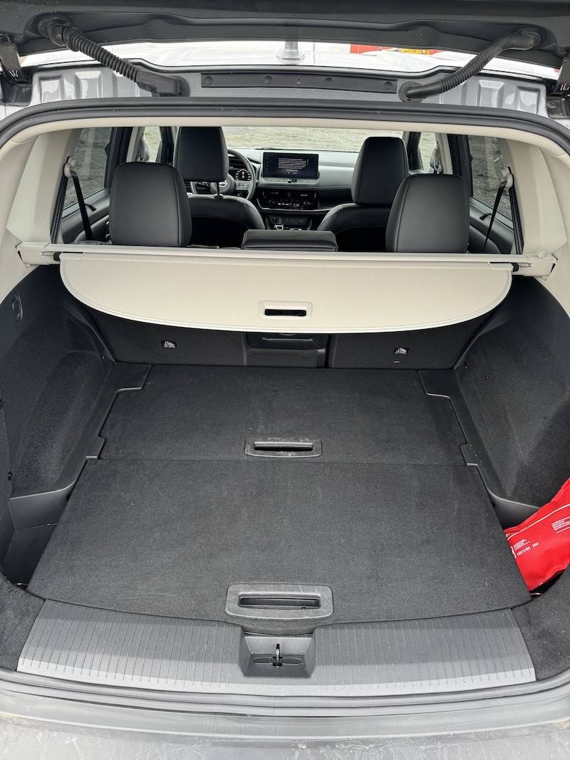 espace à bagages du Nissan X-Trail