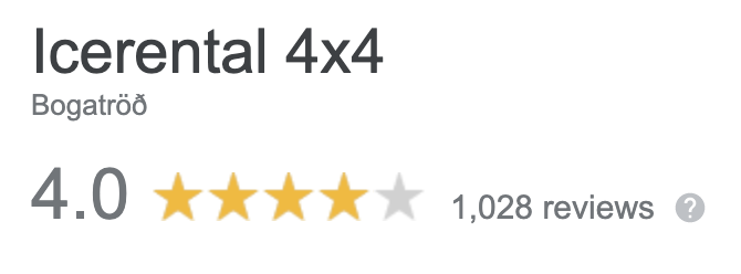 Icerental4x4 reviews from Google
