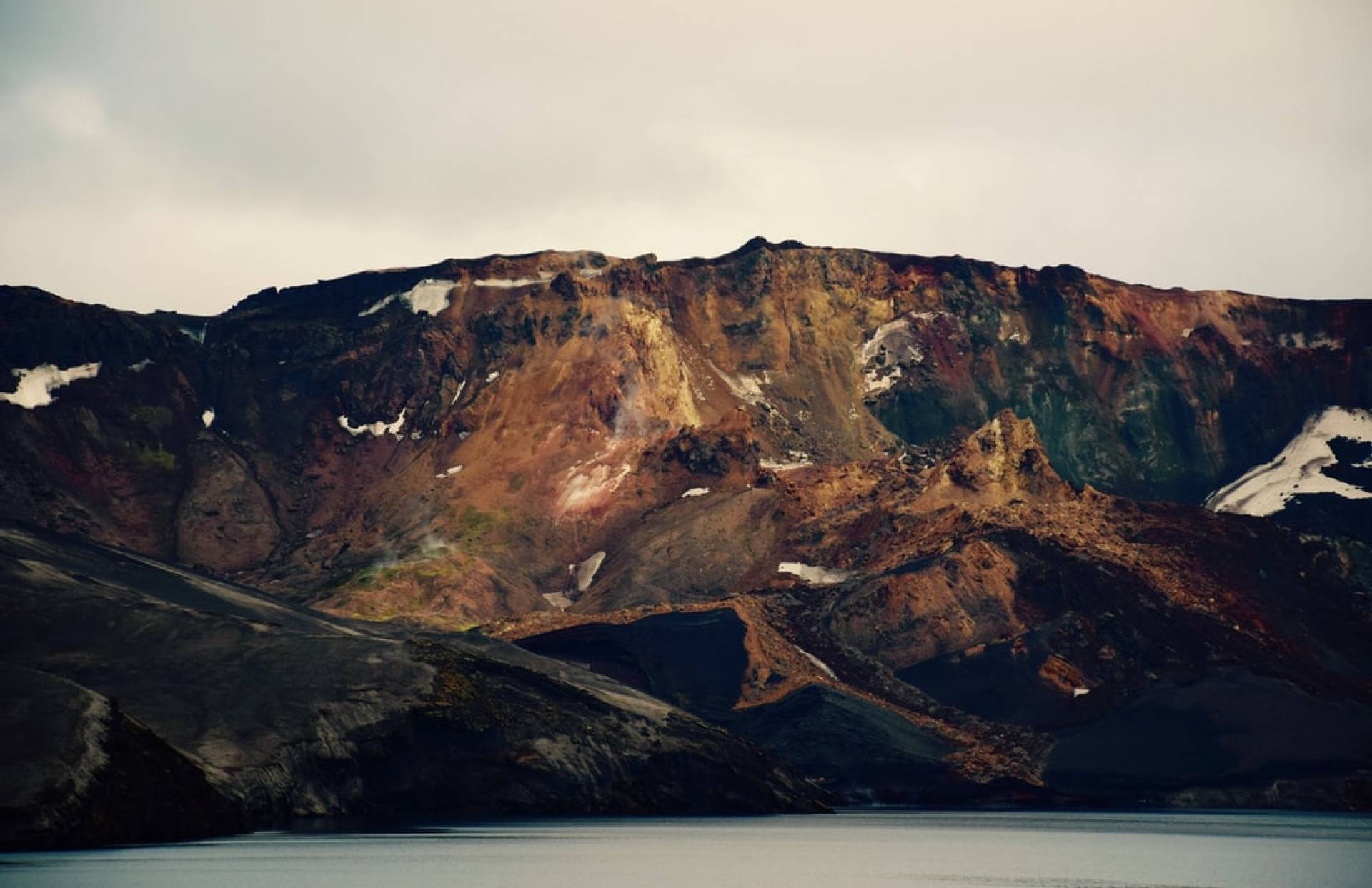 Lago Askja in Islanda